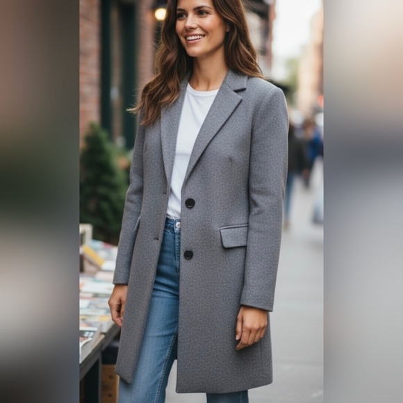 Uniqlo Jackets & Blazers - UNIQLO Wool And Cashmere Gray Women's Coat.Size XS